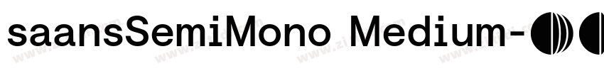 saansSemiMono Medium字体转换